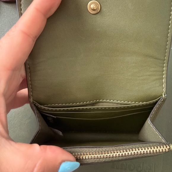 Coach Essential Flap Wallet - olive green, gold accents - Picture 5 of 5